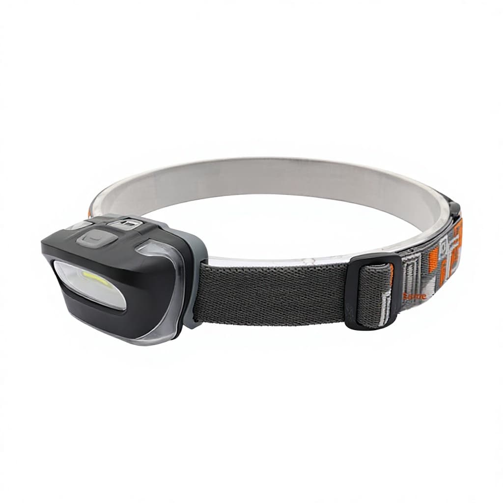 Mini Rechargeable COB Headlamp with 3 AAA Batteries Ultra-Lightweight & Portable...