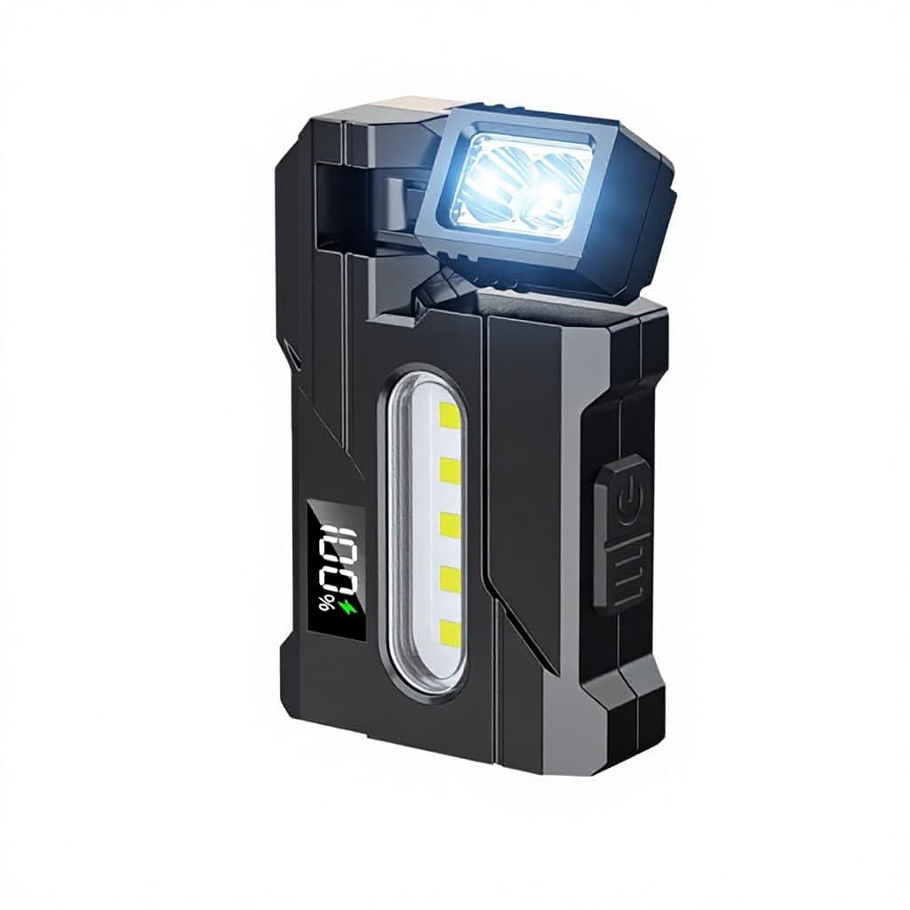 Cross-border Multifunctional Mini Keychain Light LED Rechargeable ABS Emergency...