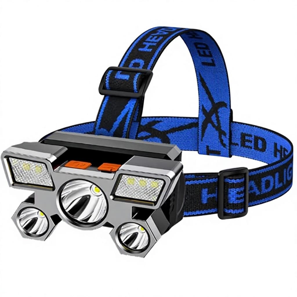 High-power Rechargeable Ultra-bright Long-range Outdoor LED Headlamp ABS Mining Lamp...