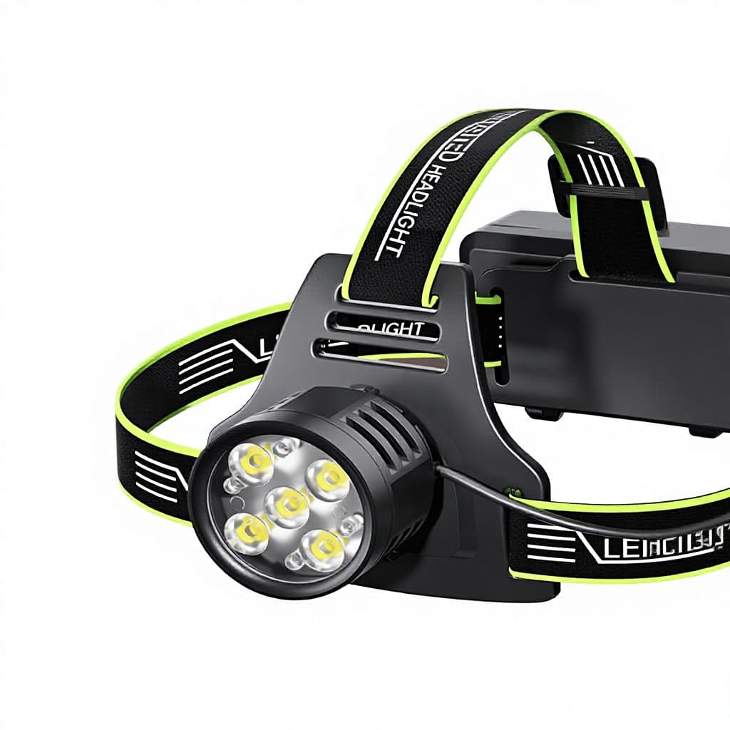 New Outdoor LED Motion-sensor Headlamp 360-degree Rotation 500 Meters Range...