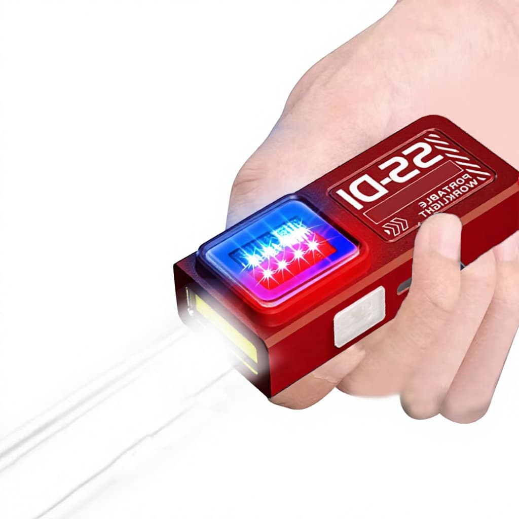 Cross-border New-style Small Ultra-thin Keychain Work Light Mini Outdoor Portable...