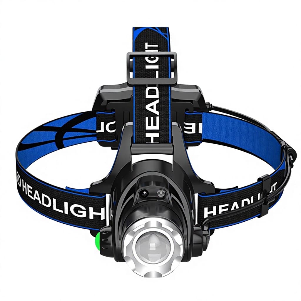Cross-border LED Headlamp Powerful T6 Light Telescopic Zoom USB Rechargeable Waterproof...
