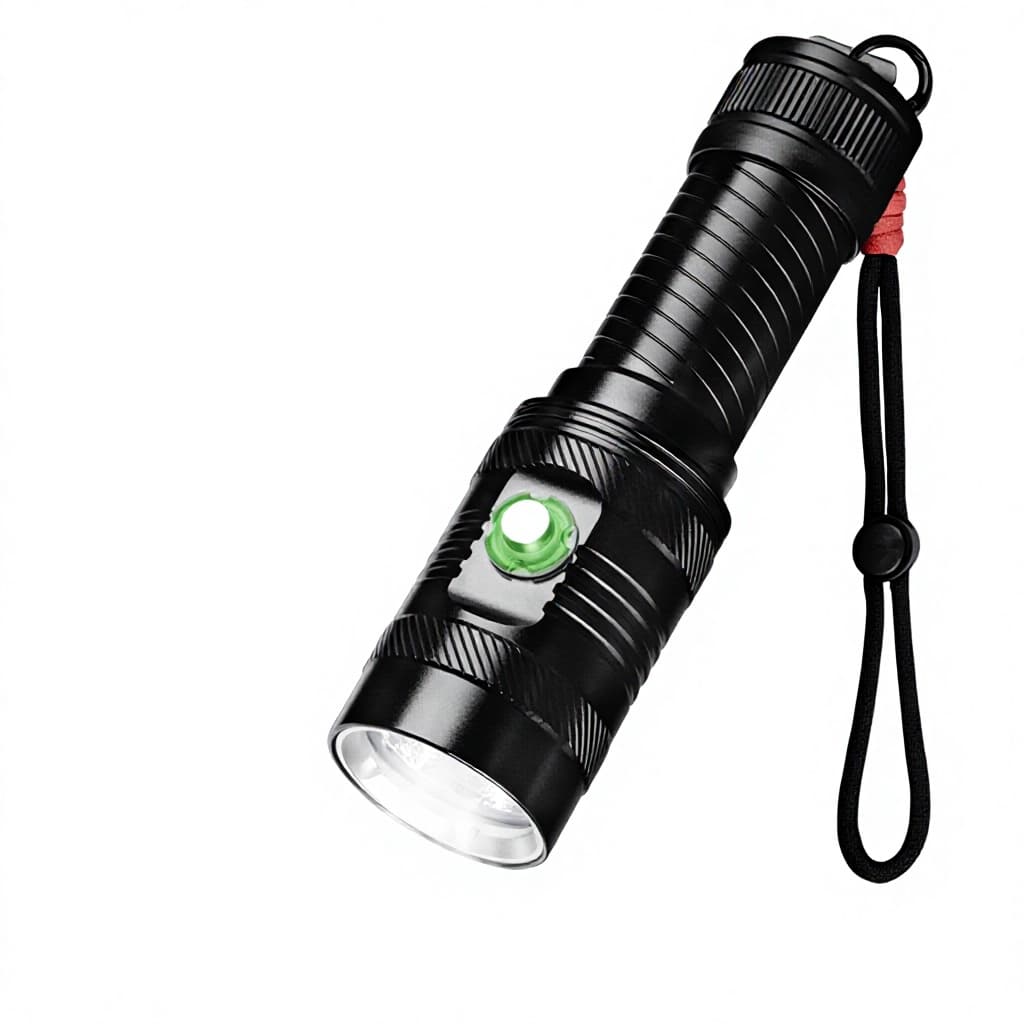 Diving Flashlight 500m Beam Distance IP20 Aluminum Alloy Magnetically Controlled...