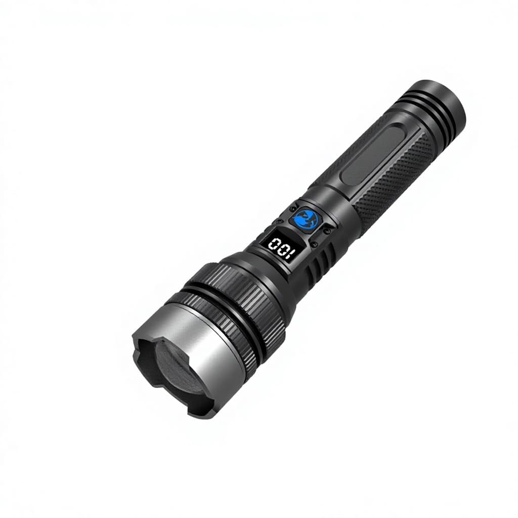 Cross-border White-laser High-power Flashlight Super-bright Telescoping Zoom...