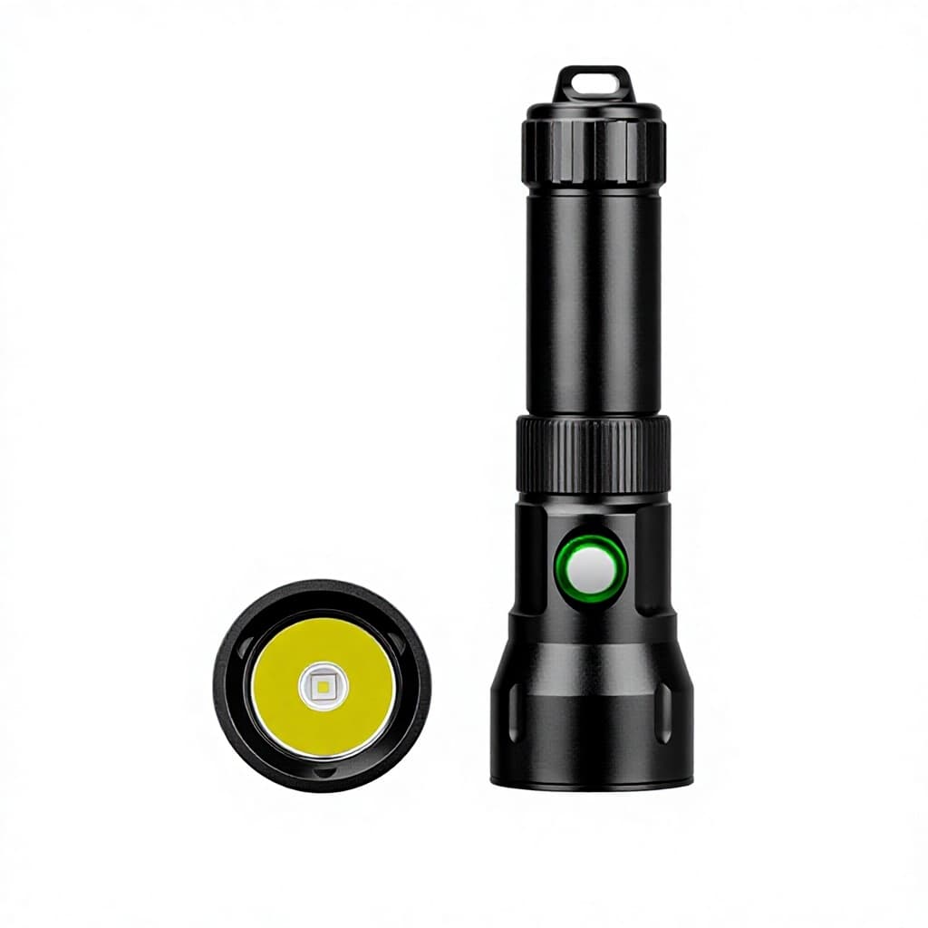 Professional Diving IP20 Waterproof High-Brightness Long-Range Rechargeable LED...