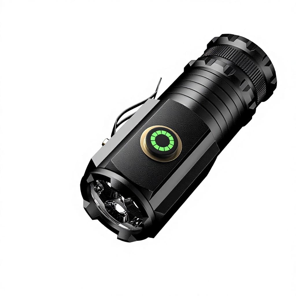 Cross-border New Arrival Rechargeable LED High-intensity Long-range Flashlight...