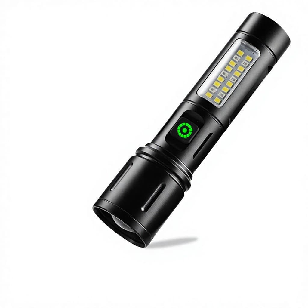 Factory Wholesale High-brightness Long-runtime Flashlight; Rechargeable Telescoping...