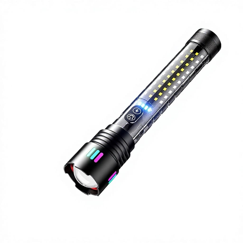Cross-border Long-runtime Variable-zoom White Laser Flashlight 500m Beam Distance 350+...