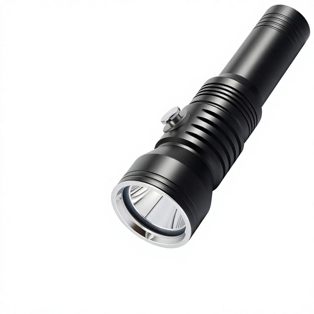 100m Deep-Dive LED Dive Flashlight 30W Ultra-Thin 500m Beam Distance 350 Lumens Outdoor...