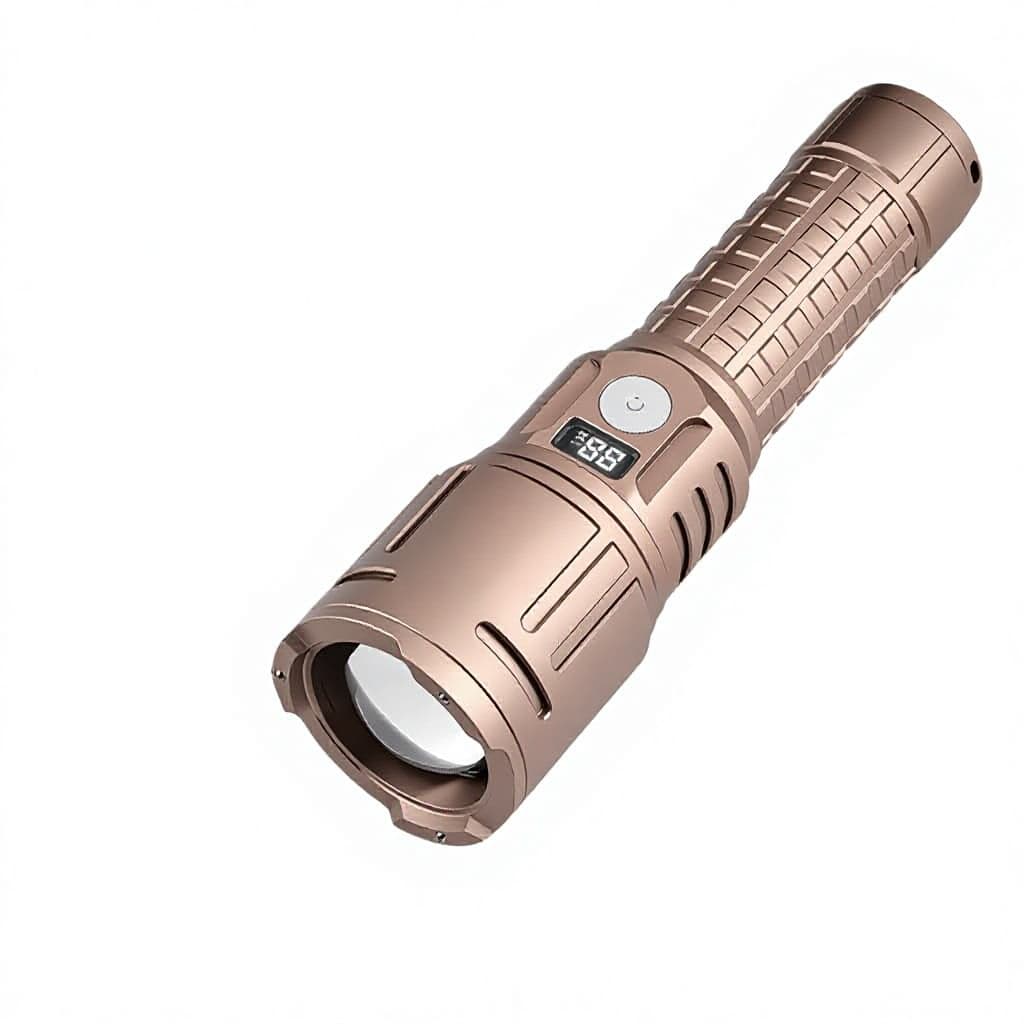 High-Intensity Laser Flashlight Outdoor Patrol Long-Range Rechargeable Aluminum Alloy...