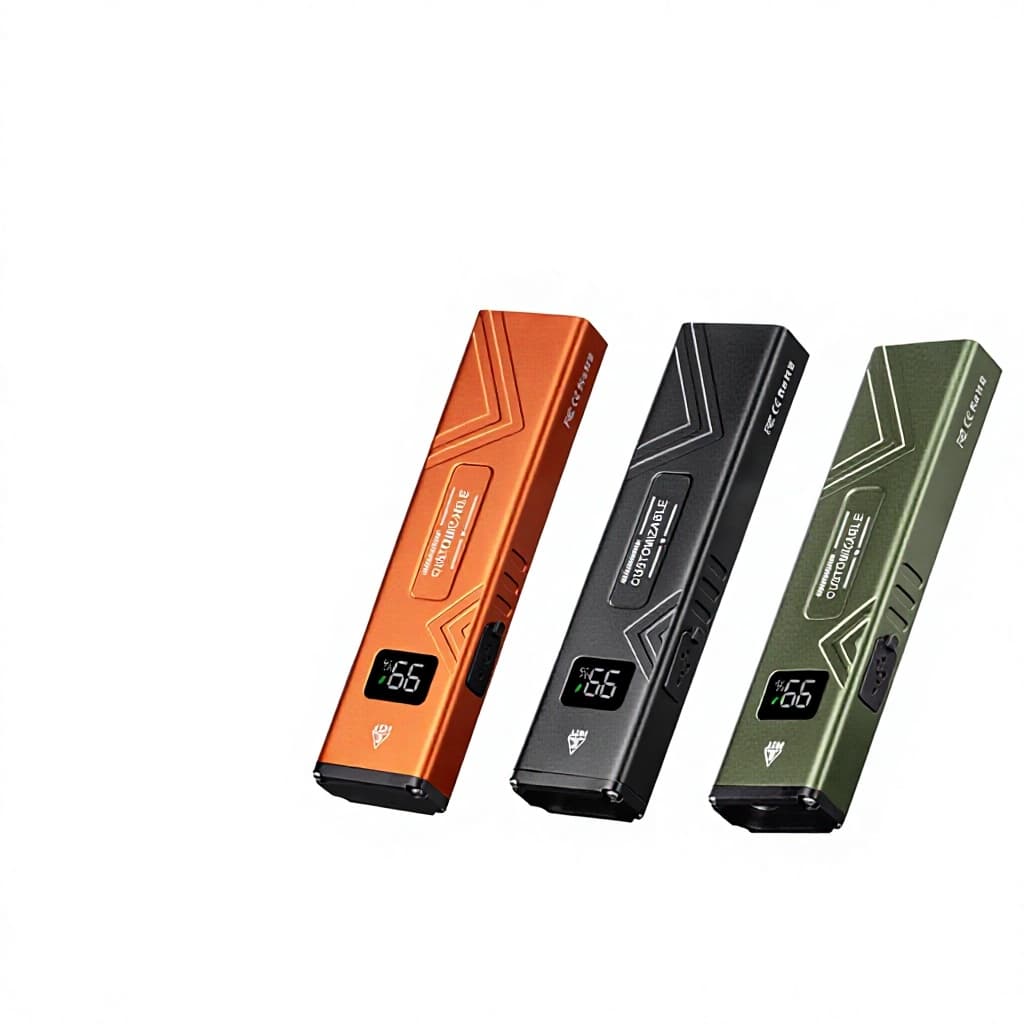 Cross-border New EDC Mini Work Light Double-Sided LED Flashlight Type-C Charging IPX4...