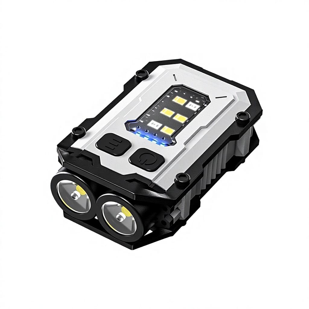 Cross-border Charging Portable USB Mini Plastic Keychain Light High-brightness COB Cap...